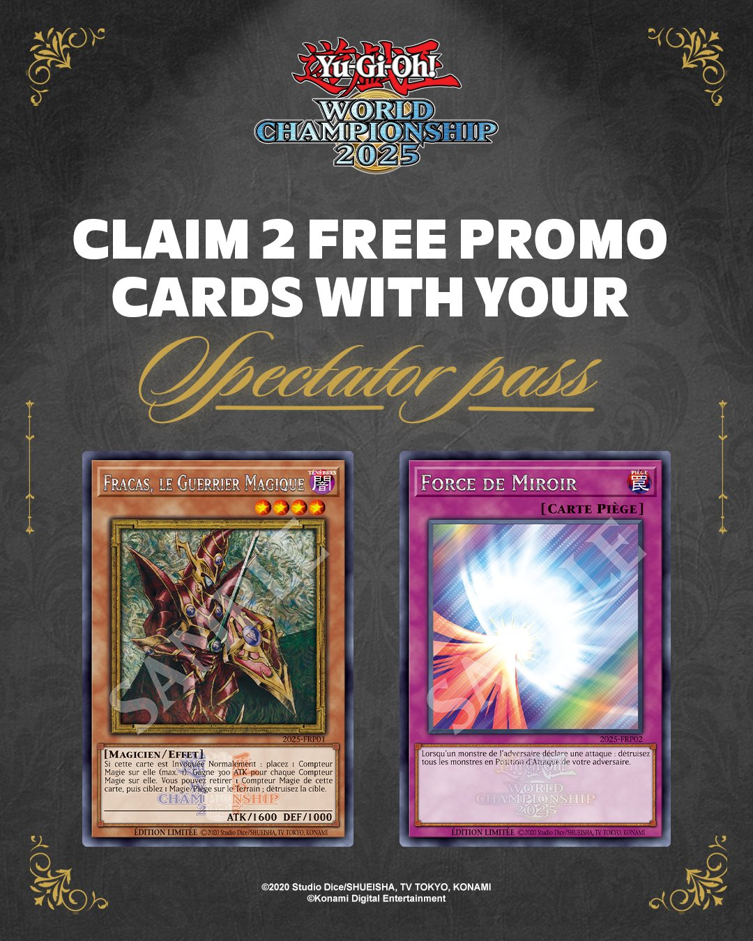 Yu-Gi-Oh! World Championship 2025 attendance cards